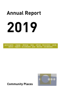 Community Places Annual Report 2019 cover