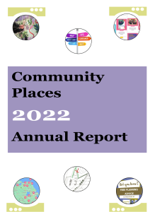Community Places Annual Report 2022 cover